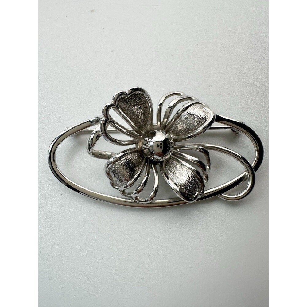 Forstner 925 Sterling Silver Dogwood Pin Brooch Vintage Floral